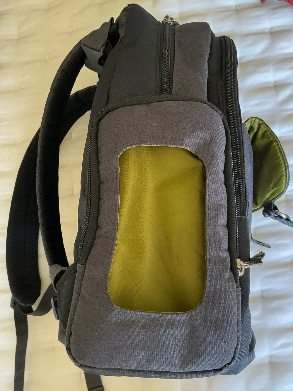 Eddie Bauer Places & Spaces Grey Heather Backpack Diaper Bag